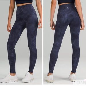 lululemon athletica Navy Tie-Dye Leggings